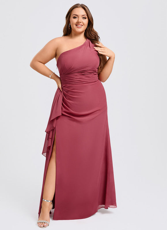 Robe Chic Asymétrique Beige - gallery 5