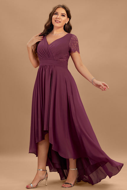 Robe Chic Aérienne Bordeaux - gallery 6