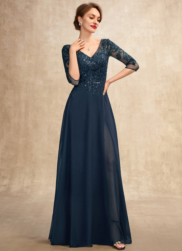 Robe Chic Longue Bleu Cobalt - gallery 1