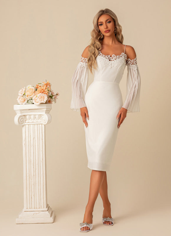 Robe Chic Écrue Élégante - gallery 1