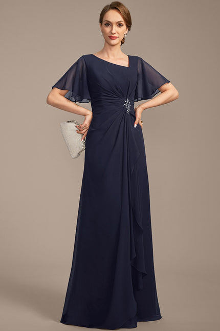Robe Chic Mousseline Céleste - gallery 2