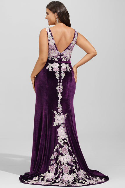 Robe Chic Velours Floral - gallery 8
