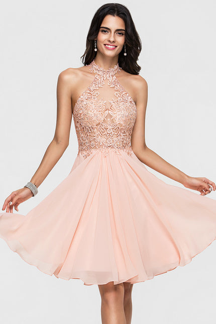 Robe Chic Élégance Pêche