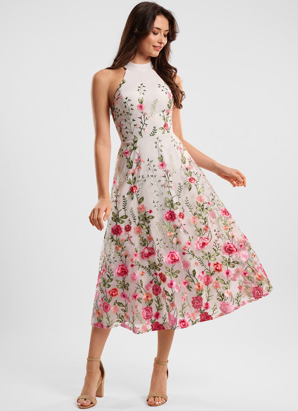 Robe Chic Cocktail Florale - gallery 4