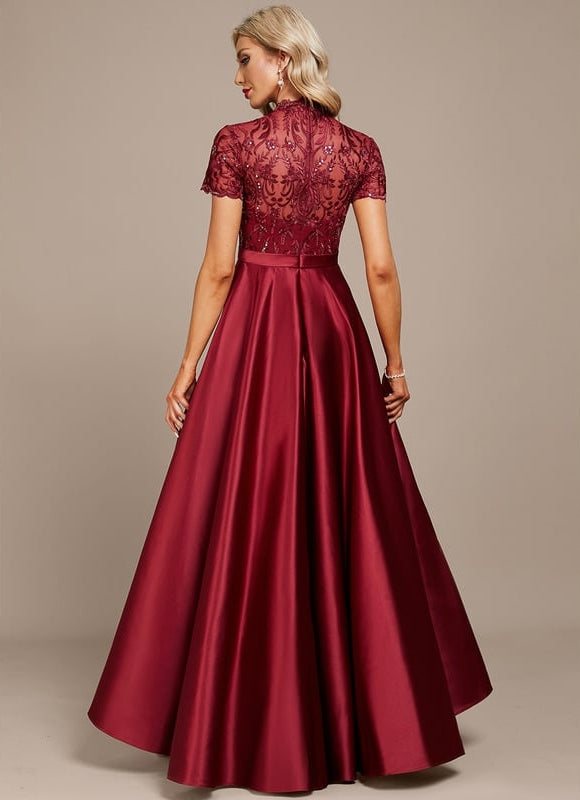 Robe Chic Satin Bordeaux Chic - gallery 4