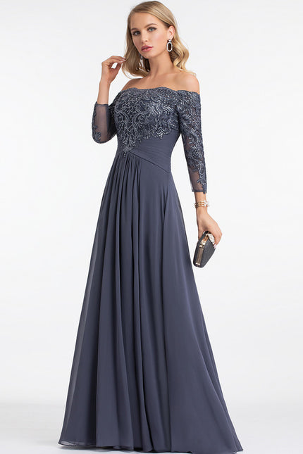 Robe Chic Élégante Charbon - gallery 2