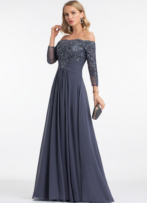 Robe Chic Élégante Charbon - gallery 2