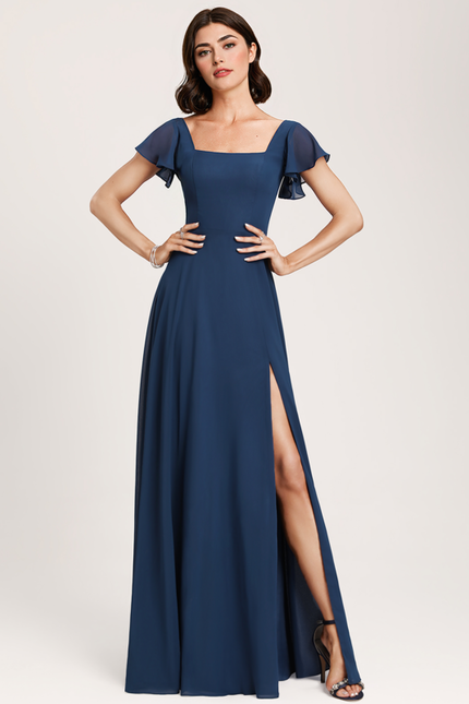 Robe Chic Longue Verte Raffinée - gallery 5