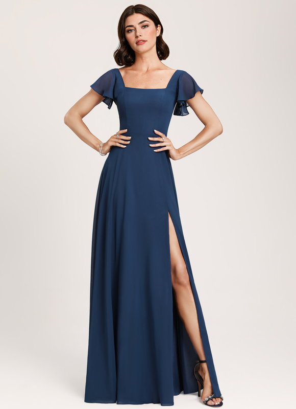 Robe Chic Longue Verte Raffinée - gallery 5