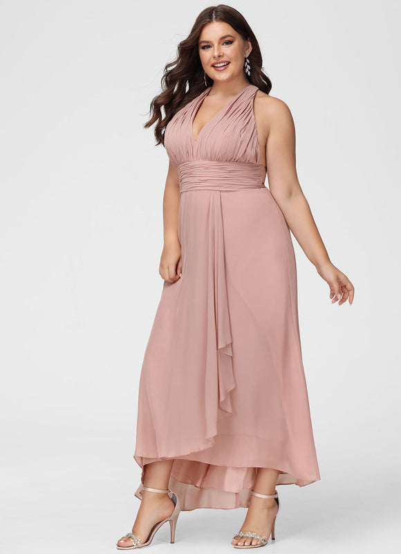 Robe Chic Mousseline Asymétrique - gallery 7