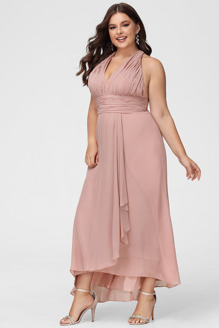 Robe Chic Mousseline Asymétrique - gallery 7