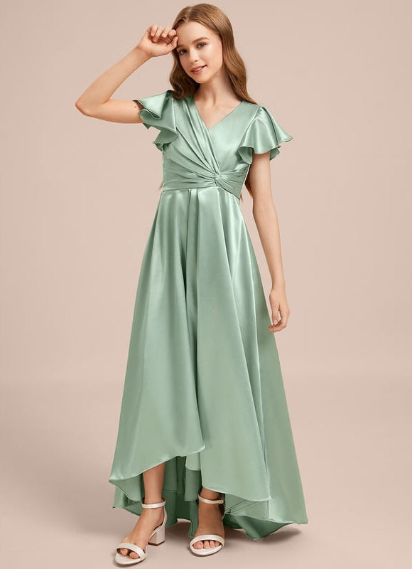 Robe Chic Satinée Junior Bleu Ciel - gallery 2