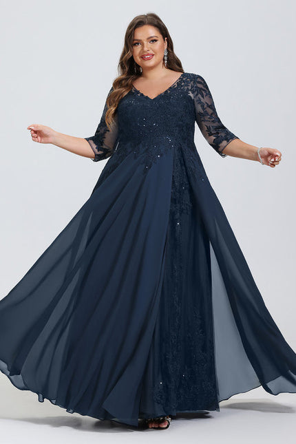 Robe Chic Longue Bleu Cobalt - gallery 8