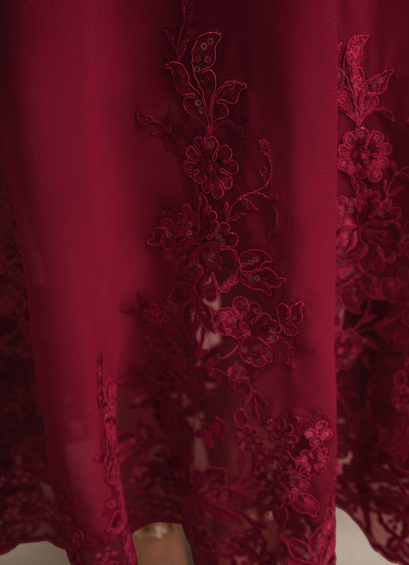 Robe Chic Rouge Élégant - gallery 7