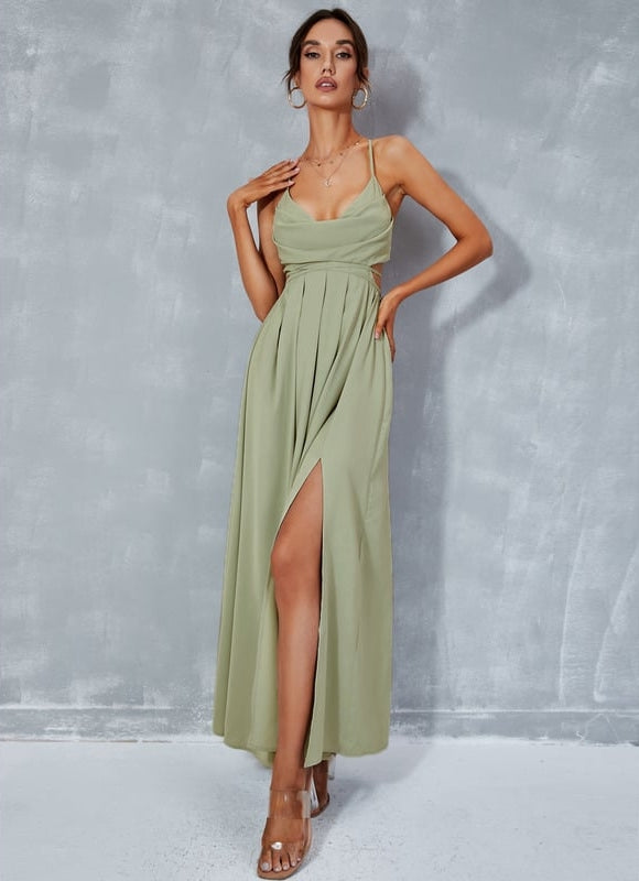 Robe Chic Vert D'Eau