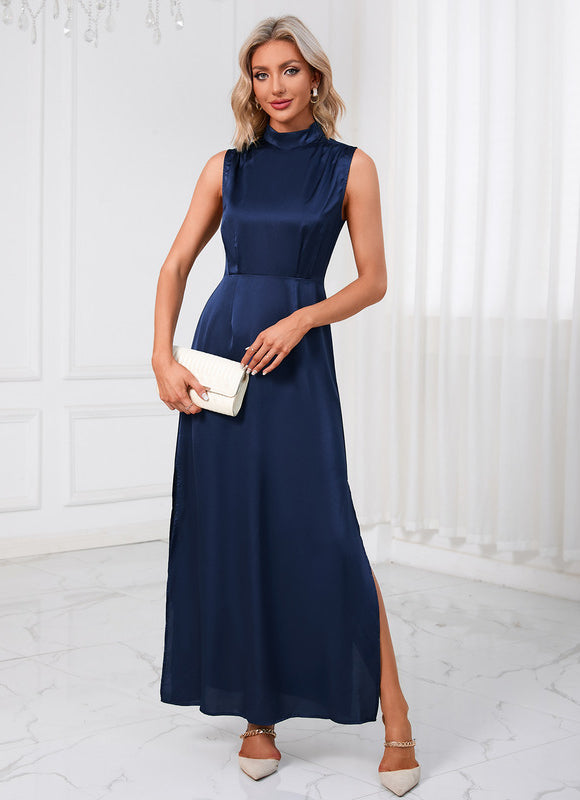 Robe Chic Maxi Satinée Élégante - gallery 1