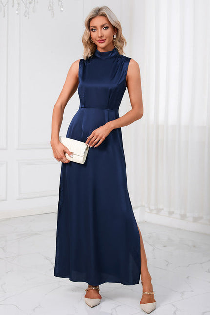 Robe Chic Maxi Satinée Élégante - gallery 1