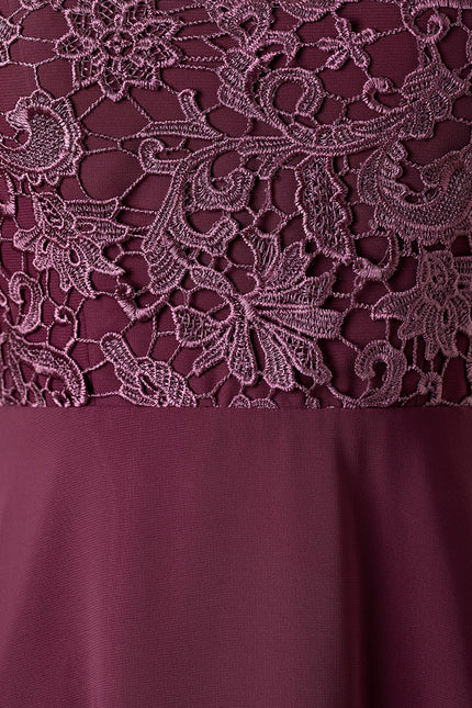 Robe Chic Dentelle Prune - gallery 5
