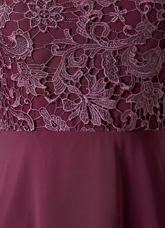 Robe Chic Dentelle Prune - gallery 5