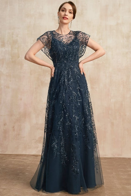 Robe Chic Étoilée Marine