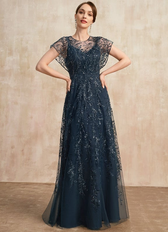 Robe Chic Étoilée Marine