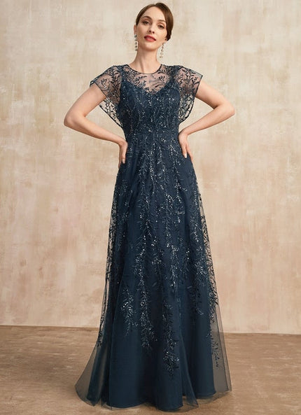 Robe Chic Étoilée Marine