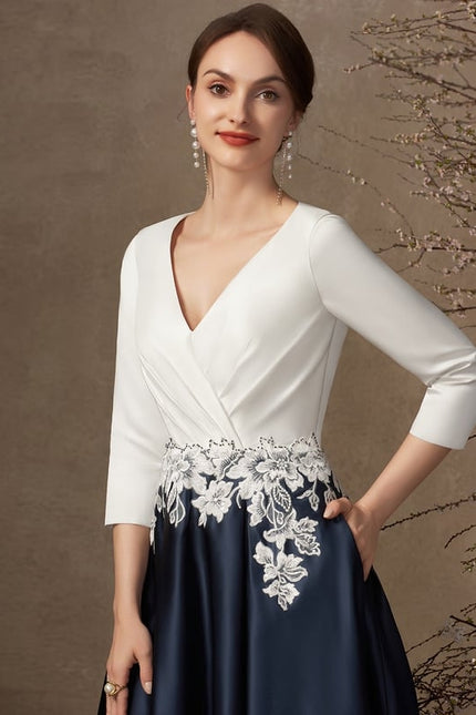 Robe Chic Élégance Bicolore - gallery 2