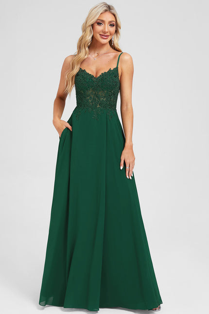 Robe Chic Élégance Émeraude - gallery 4