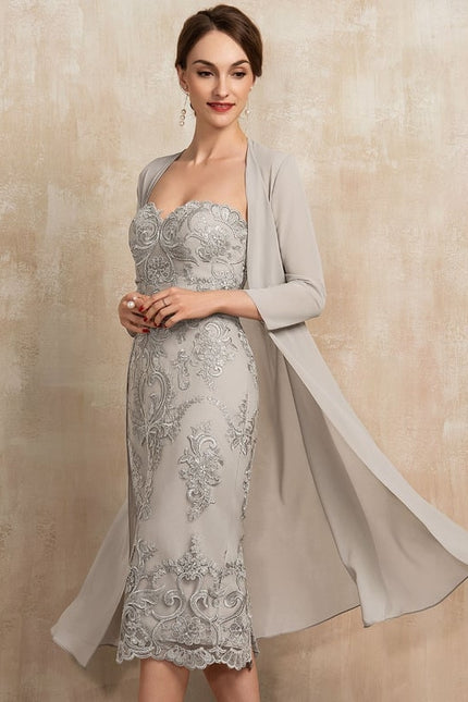 Robe Chic Élégance Argentée