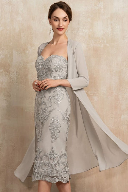 Robe Chic Élégance Argentée