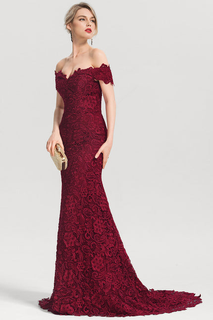 Robe Chic Bordeaux Élégance Lace - gallery 2