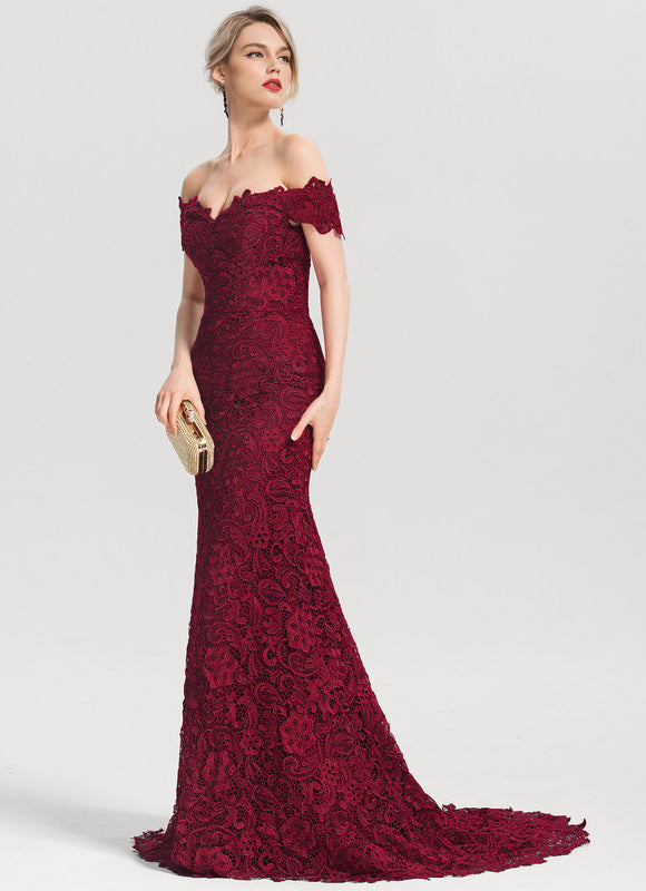 Robe Chic Bordeaux Élégance Lace - gallery 2