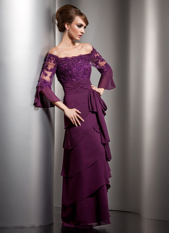 Robe Chic Manche Bouffante - gallery 1