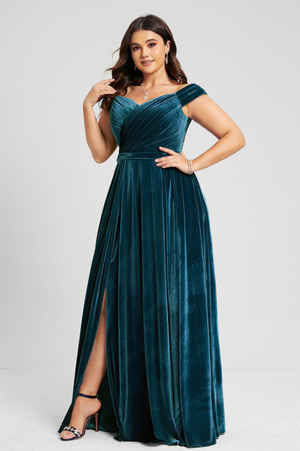 Robe Chic Velours Azur Révélateur - gallery 5