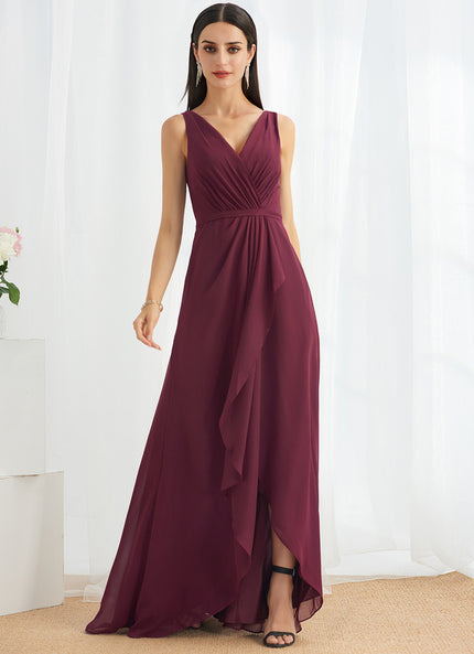 Robe Chic Mousseline Asymétrique