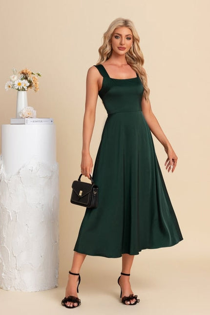 Robe Chic Satinée Midi