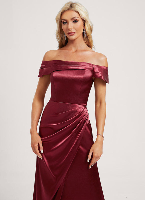 Robe Chic Satin Rouille - gallery 3