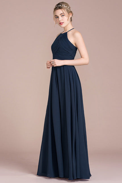 Robe Bleu Marine Chic Longue - gallery 5