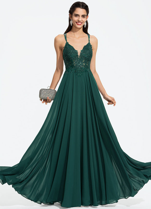 Robe Chic Vert Émeraude Flottante - gallery 2