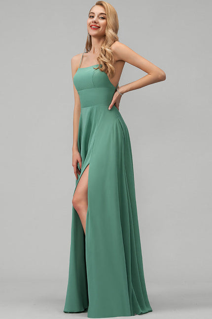 Robe Chic Vert Flottant - gallery 2