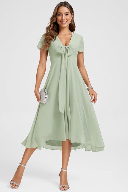 Robe Chic Fluide À Nouer - gallery 1