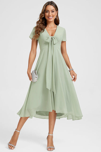 Robe Chic Fluide À Nouer - gallery 1