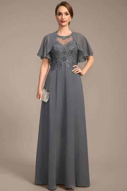 Robe Chic Violette Brodée - gallery 1