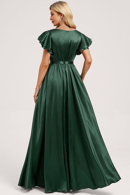 Robe Chic Longue Satinée Flottante - gallery 4