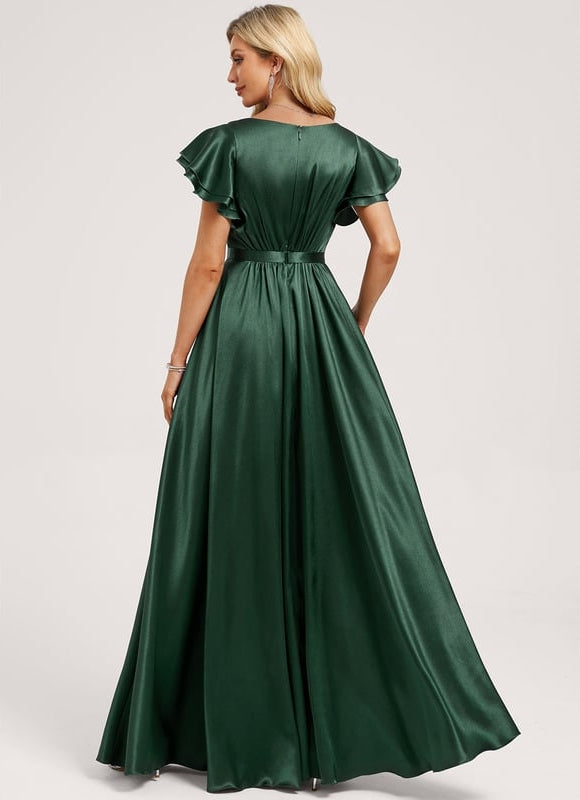 Robe Chic Longue Satinée Flottante - gallery 4
