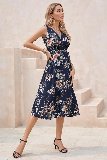 Robe Chic Fleurie Marine - gallery 2