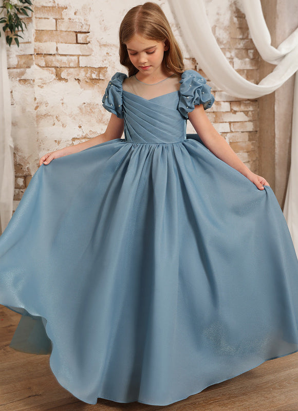 Robe Chic Bleu Doux Élégant - gallery 8
