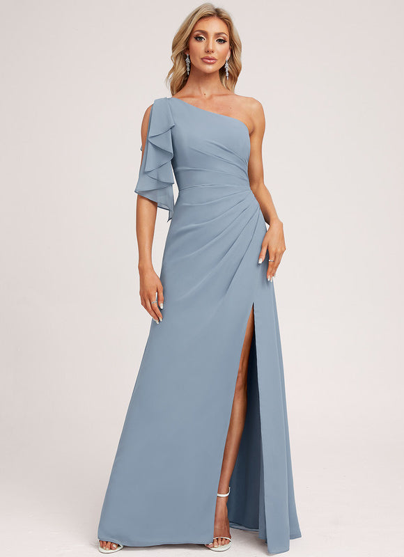 Robe Chic Asymétrique Beige