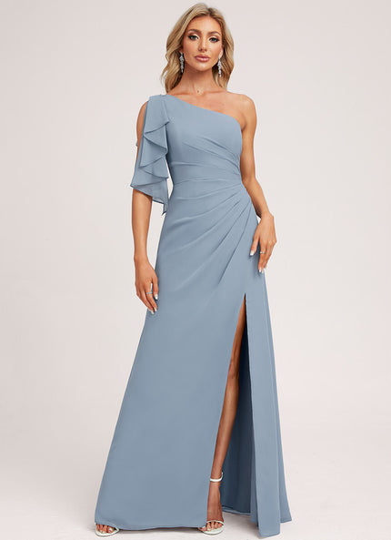 Robe Chic Asymétrique Beige