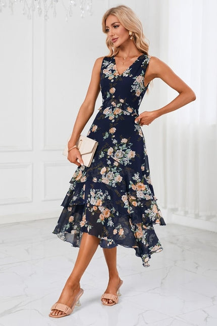 Robe Chic À Volants Florale - gallery 5